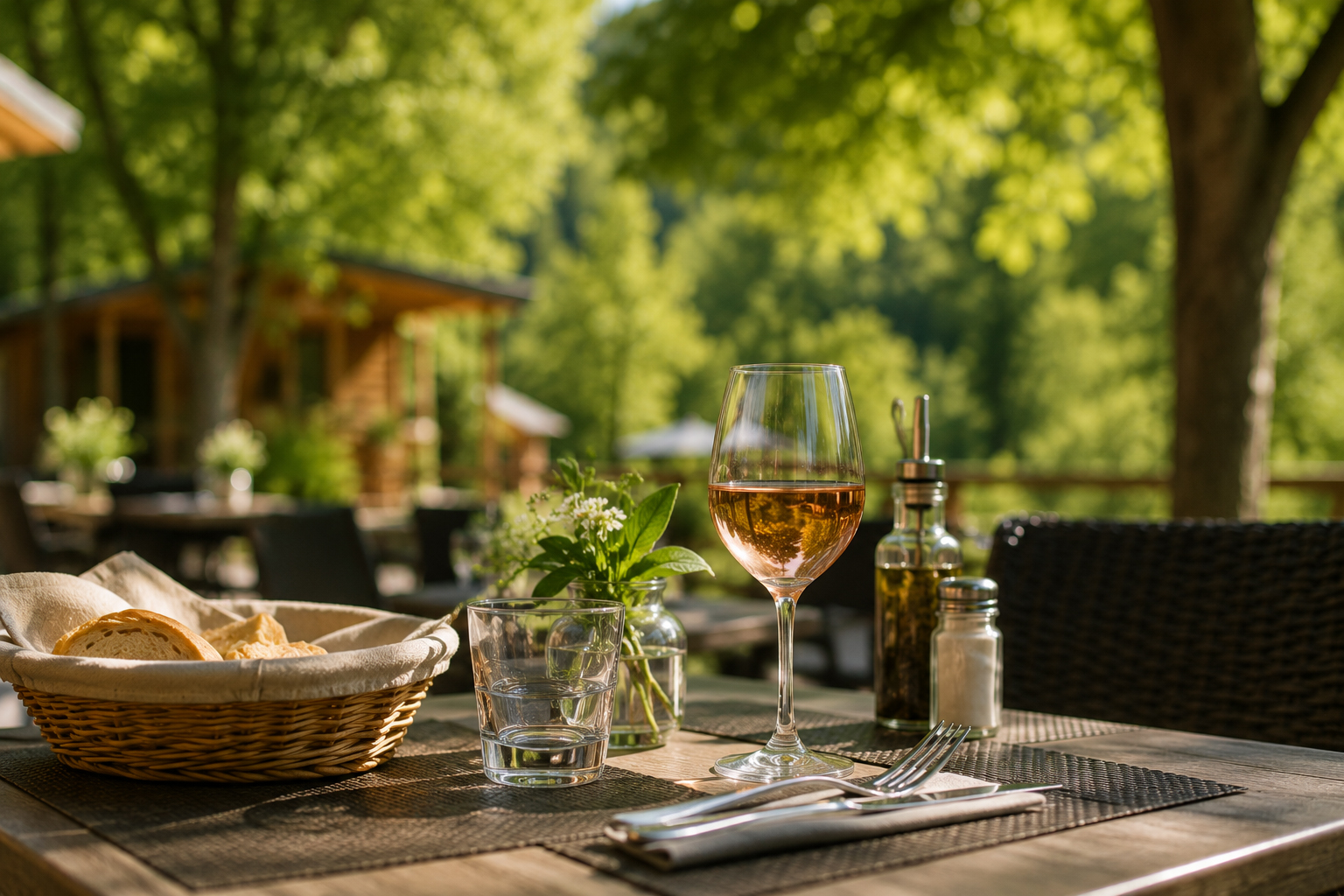restaurant terrasse camping ardeche